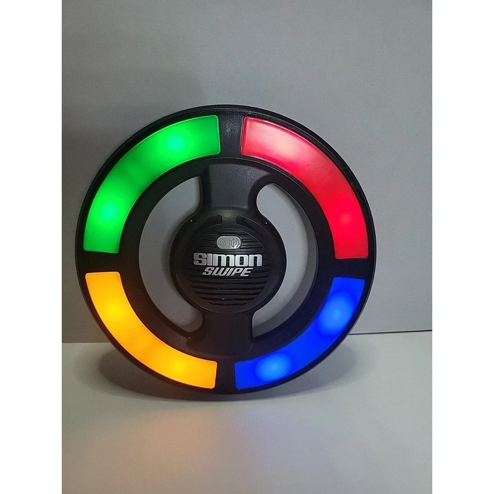 Simon Says Swipe Electronic Handheld Memory Game Toy Hasbro 2013 Tested & Works!